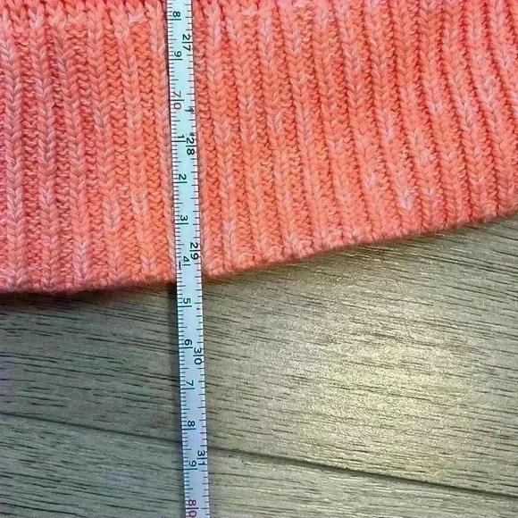 GAP Orange Knit Scoop Neck Long Sweater Size Large - Picture 8 of 8